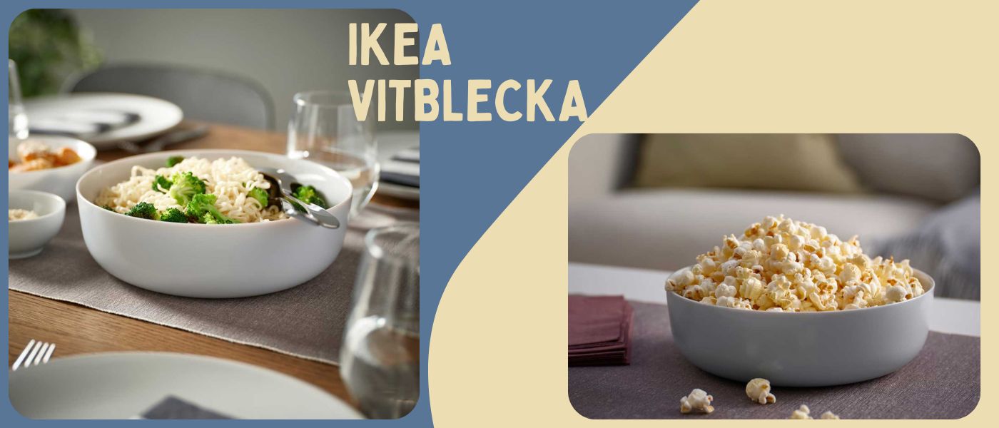 کاسه سرو ایکیا مدل IKEA VITBLECKA